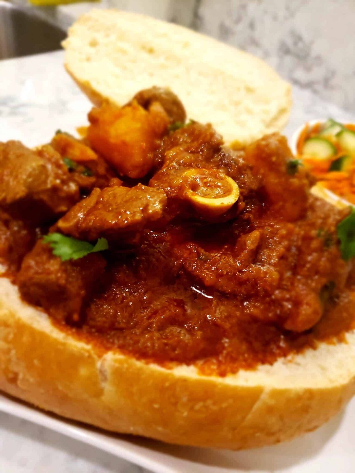 Vanessa's Incredible Mutton Curry on Sourdough - Durban Curry Recipes